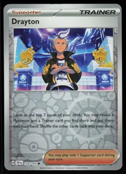 Drayton 174/191 Uncommon Surging Sparks Pokemon Reverse Holo Near Mint - Image 1