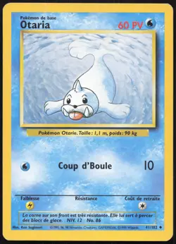 Carte Pokemon Otaria 41/102 Set de base Francais - Image 1