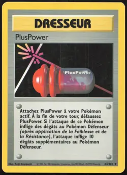 Carte Pokemon PlusPower 84/102 Set de base Francais - Image 1