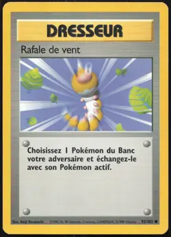 Carte Pokemon Rafale de vent 93/102 Set de base Francais - Image 1
