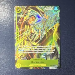One Piece Borsalino Character Card Egghead EB04-058 6000 Power Foil Alt Art EN - Image 1
