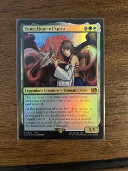 1x Yuna, Hope of Spira MTG Final Fantasy Mythic Rare Foil NM - Image 1