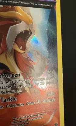 Entei 15/98 Reverse Holo Ancient Origins Foil Pokemon Card Dmg - Image 2