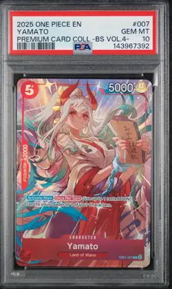 Yamato PSA 10 One Piece Premium Card Collection Volume 4 #EB01-007 ENGLISH - Image 1