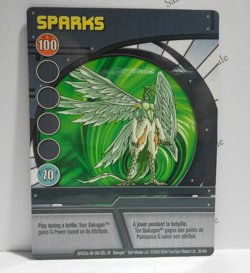 Bakugan Card - Sparks - Blue Ability Card - BA383a - 36/48e - 2008 - Image 1