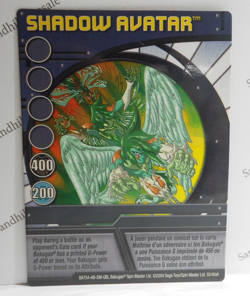 Bakugan Card - Shadow Avatar - Blue Ability Card - BA754 - 35/48ah - 2009 - Image 1