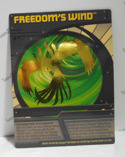 Bakugan Card - Freedom's Wind (Gold) - Holo Foil Blue Ability Card - BAF697 - Image 1