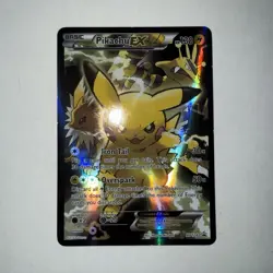 Pokemon Pikachu EX XY124 XY Promo Holo Basic 130 HP English TCG Card - Image 1