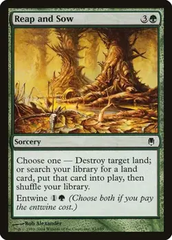Reap and Sow English Darksteel MTG Magic Common LP Green BULK DISCOUNT! - Image 1