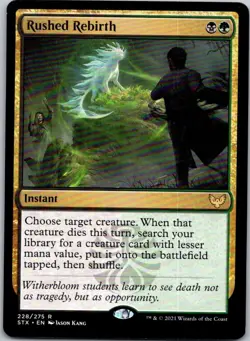 Magic the Gathering Rushed Rebirth Strixhaven School of Mages MTG Free Shipping! - Image 1