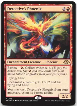 Detective's Phoenix 116 Rare Modern Horizons 3 Magic: The Gathering Near Mint - Image 1