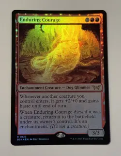 MTG Enduring Courage - Duskmourn: House of Horror FOIL NM - Image 1