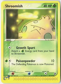 Shroomish 78/100 Common Sandstorm Pokemon Near Mint - Image 1