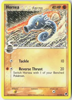 Horsea 31/101 Uncommon Dragon Frontiers Pokemon Lightly Played - Image 1