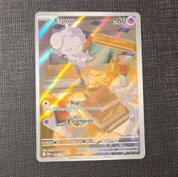 Nintendo Espurr 095/088 SV04: Paradox Rift Illus Rare Holo Eng 60 HP - Image 1