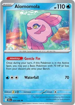 Alomomola BLK 024/086 Pokemon SV: Black Bolt Uncommon Reverse Holofoil EN NM - Image 1