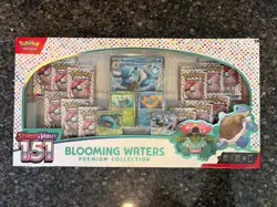 Pokemon TCG Scarlet & Violet 151 Blooming Waters Premium Collection Box Sealed - Image 1