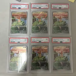 Lot Of 6 - 2025 Pokemon SVP 208 Victini PSA 9 Graded Illustration Rare Promos - Image 1