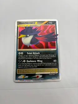 Honchkrow LV.X 132/132 Holo LV.X Rare Secret Wonders Pokemon - Image 2