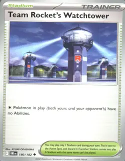 Team Rocket's Watchtower 180/182 Uncommon Destined Rivals Pokemon Near Mint - Image 1