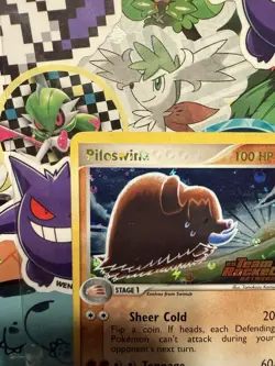 Pokemon EX Rocket Returns Reverse Holo Stamped Piloswine 13/109 Tomokazu Komiya - Image 3