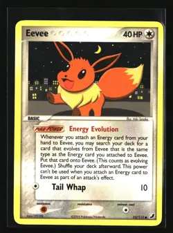 Pokemon EEVEE 55/115 Non Holo (2005 Unseen Forces) NM/Near Mint - Image 1