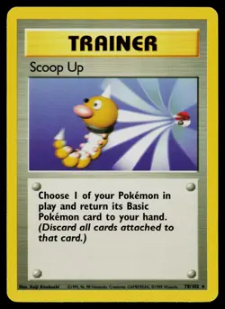 SCOOP UP 78/102 RARE BASE SET UNLIMITED POKEMON LP - Image 1
