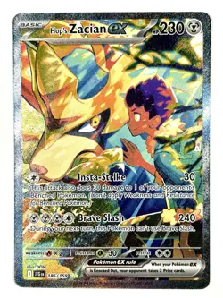 Hop's Zacian ex 186/159 Special Illustration Rare SIR Journey Together Pokemon - Image 1
