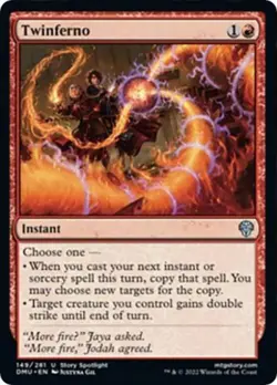 Twinferno -Foil Light Play MTG Dominaria United - Image 1