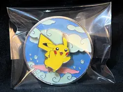 Pokemon Celebrations 25th Anniversary Flying & Surfing Pikachu Enamel Pin - Image 4