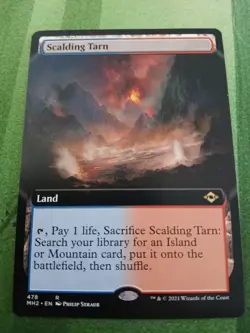 MTG - Scalding Tarn - Extended Art Modern Horizons 2 - Image 1