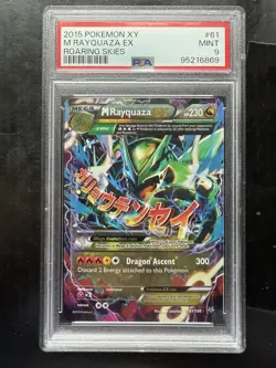 Pokemon XY Mega Rayquaza EX 61/108 Roaring Skies PSA 9 - Image 1
