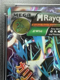 Pokemon XY Mega Rayquaza EX 61/108 Roaring Skies PSA 9 - Image 3