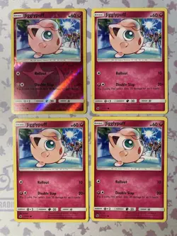 Pokemon TCG - 4x Jigglypuff 71/111 [1 Reverse Holo, 3 Regular], LP/MP - Image 1