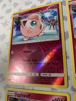 Pokemon TCG - 4x Jigglypuff 71/111 [1 Reverse Holo, 3 Regular], LP/MP - Image 2