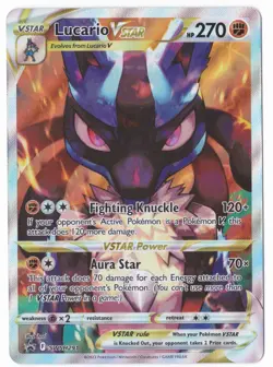 Pokemon Lucario VSTAR Sword & Shield Promo SWSH291 Black Star Promo Holo - NM - Image 1