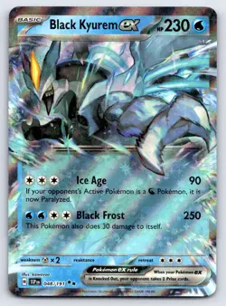 Black Kyurem ex 048/191 Double Rare Surging Sparks Pokemon Near Mint - Image 1