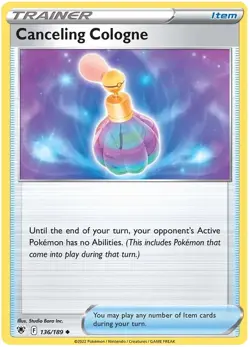 Canceling Cologne 136/189 Uncommon Astral Radiance Pokemon - Image 1