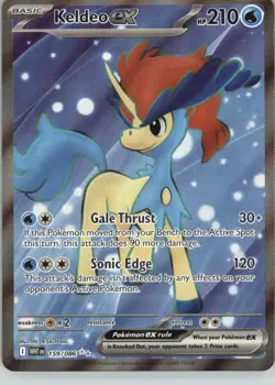 Keldeo ex 159/086 Holo Ultra Rare White Flare Pokemon Near Mint - Image 1