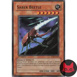 Yugioh Saber Beetle SOI-EN023 Common 1st Edition NM - Image 1