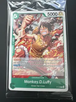 Sealed Monkey.D.Luffy P-135 - One Piece TCG English Card OP16 Pre-release - Image 1