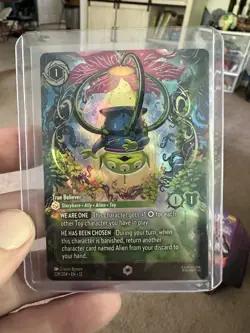Wilds Unknown Alien True Believer Disney Lorcana Enchanted Card #229/204 - Image 1