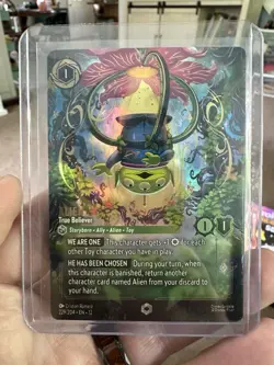 Wilds Unknown Alien True Believer Disney Lorcana Enchanted Card #229/204 - Image 2