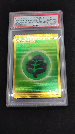 Pokemon PSA 10 GEM MINT Grass Energy Japanese Promo Secret Rare Gold Card XY-P - Image 2