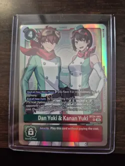 Digimon Card Game Dan Yuki & Kanan Yuki BT24-085 SR Time Stranger LP - Image 1