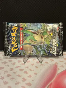Pokemon TCG Sun & Moon Ultra Prism Booster Pack Leafeon Artwork 10 Cards - Image 1