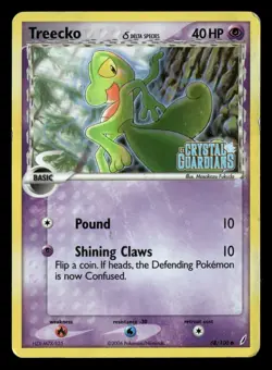 Treecko - 68/100 - Reverse Holo - Crystal Guardians - Pokemon Card - HP - Image 1