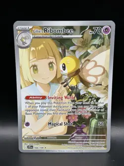 Lillie's Ribombee 164/159 - Pokemon Journey Together Card - NM - Image 1