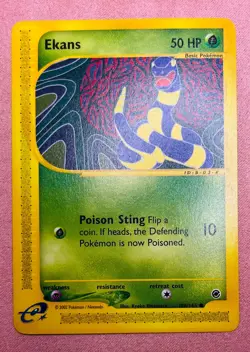 Ekans | 108/165 | Expedition Base Set | 2002 WOTC Vintage Pokemon Card | LP/NM - Image 1