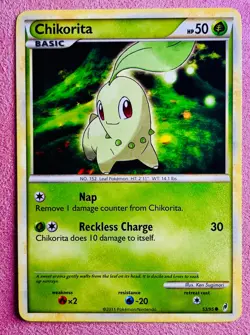 Chikorita 53/95 | Call of Legends | 2011 Vintage Pokemon TCG Card | LP/NM - Image 1